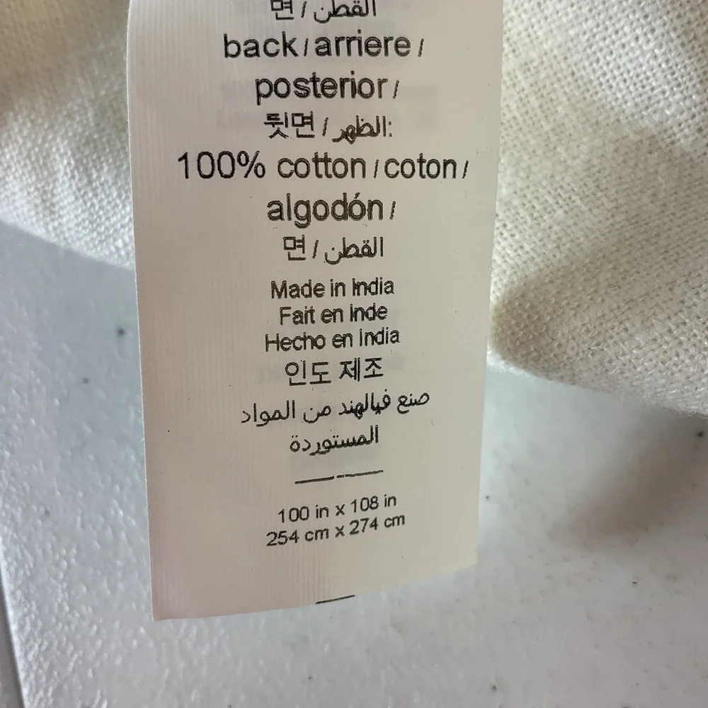 Pottery Barn 3-in-1 lined Linen Curtain‎ Panel 100